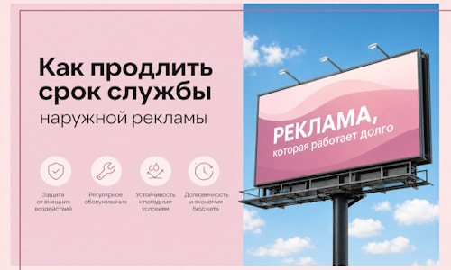 Как продлить срок службы наружной рекламы в Юрге